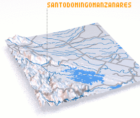 3d view of Santo Domingo Manzanares