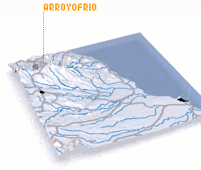 3d view of Arroyo Frío