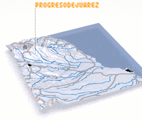 3d view of Progreso de Juárez