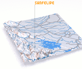 3d view of San Felipe