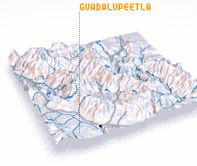 3d view of Guadalupe Etla