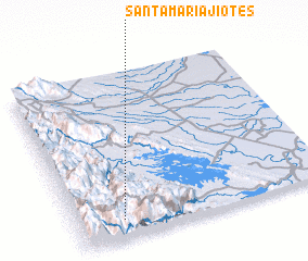 3d view of Santa María Jiotes