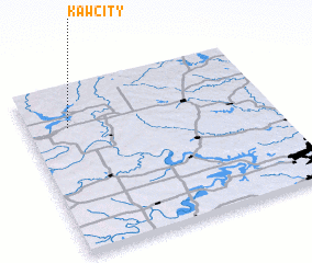 3d view of Kaw City