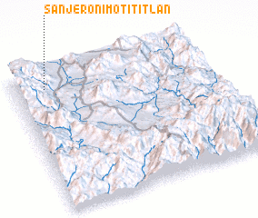 3d view of San Jerónimo Tititlán