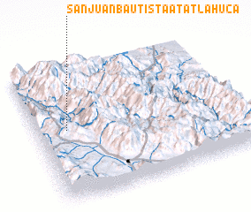 3d view of San Juan Bautista Atatlahuca