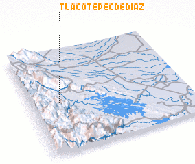 3d view of Tlacotepec de Díaz