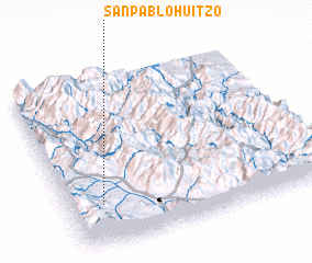 3d view of San Pablo Huitzo