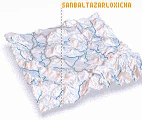 3d view of San Baltazar Loxicha