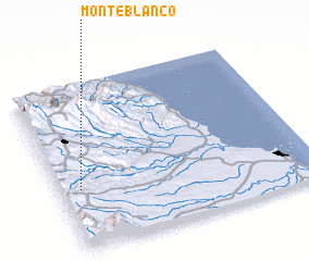 3d view of Monte Blanco