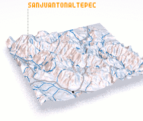 3d view of San Juan Tonaltepec