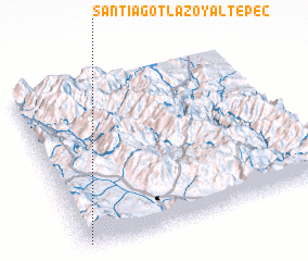 3d view of Santiago Tlazoyaltepec