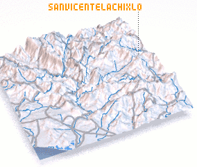 3d view of San Vicente Lachixlo