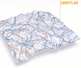 3d view of Camotlán