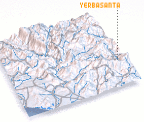 3d view of Yerba Santa