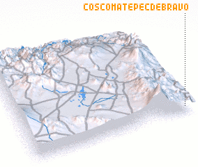 3d view of Coscomatepec de Bravo