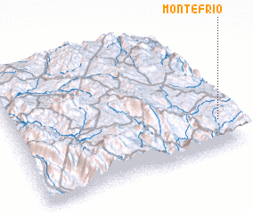 3d view of Monte Frío