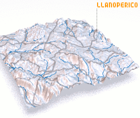 3d view of Llano Perico