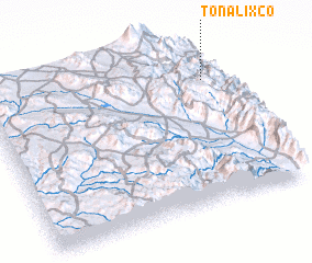 3d view of Tonalixco