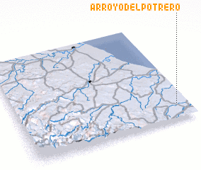 3d view of Arroyo del Potrero