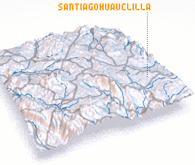 3d view of Santiago Huauclilla