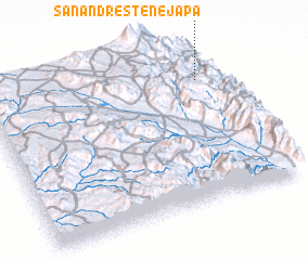 3d view of San Andrés Tenejapa