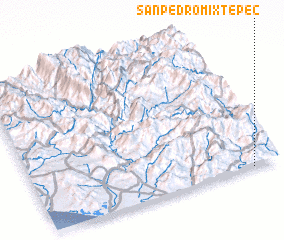 3d view of San Pedro Mixtepec