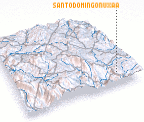 3d view of Santo Domingo Nuxaá