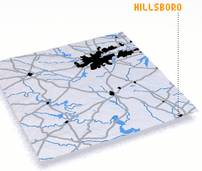 3d view of Hillsboro