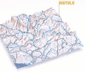 3d view of Río Tule