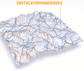 3d view of Santa Catarina Adéquez