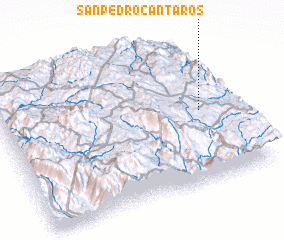 3d view of San Pedro Cántaros