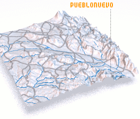 3d view of Pueblo Nuevo