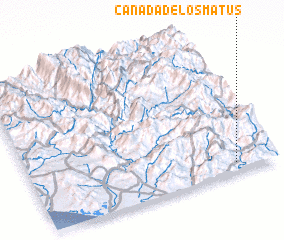 3d view of Cañada de los Matus