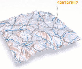 3d view of Santa Cruz