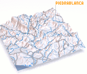3d view of Piedra Blanca