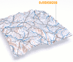 3d view of Ojo de Agua