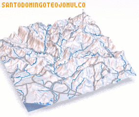 3d view of Santo Domingo Teojomulco