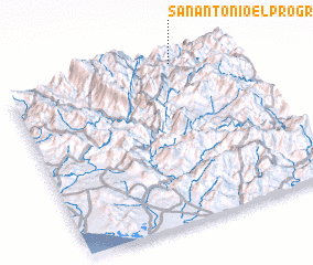 3d view of San Antonio El Progreso