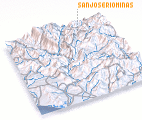 3d view of San José Río Minas