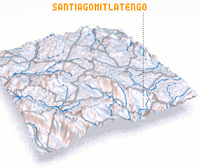 3d view of Santiago Mitlatengo