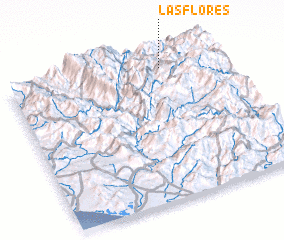 3d view of Las Flores