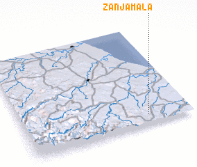 3d view of Zanja Mala