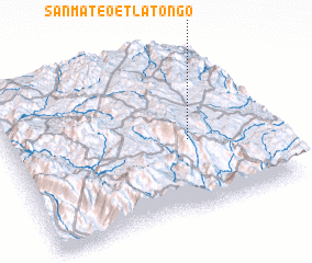 3d view of San Mateo Etlatongo