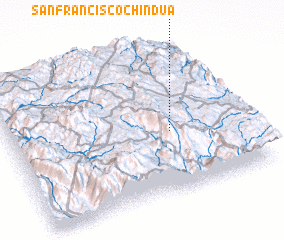 3d view of San Francisco Chindúa