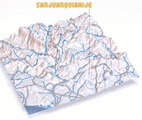 3d view of San Juan Quiahije