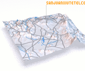 3d view of San Juan Xiutetelco