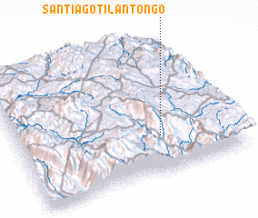 3d view of Santiago Tilantongo