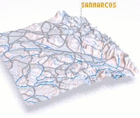 3d view of San Marcos