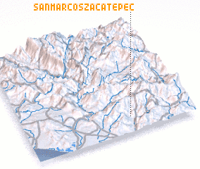 3d view of San Marcos Zacatepec
