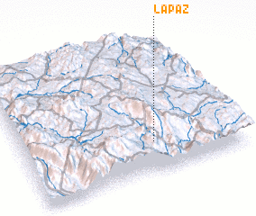 3d view of La Paz